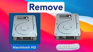 Remove BOOTCAMP and Macintosh HD from Desktop (2021)
