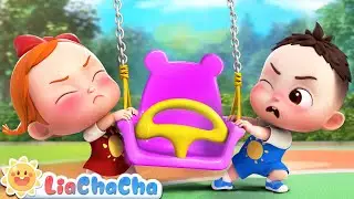 Babys First Time at the Playground | Playground Song | LiaChaCha Nursery Rhymes & Baby Songs