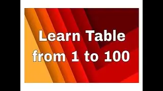 STEM- Table Tricks from 1-100 | Learn 2 digit table tricks | Easy Table Tricks | How to write Tables