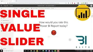 How to Create a Single Value Slider in Power BI