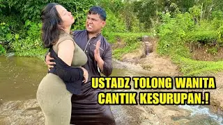 WANITA CANTIK INI DI TOLONG USTADZ GANTENG SAAT MAIN DI TEPI SUNGAI..!!!