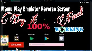 Memu Play Emulator Reverse Screen Fixed | Memu Play Font Fix