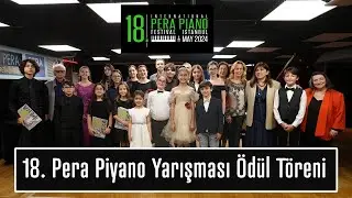 18. Pera Piyano Yarışması Ödül Töreni