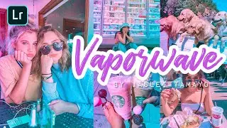 VAPORWAVE INSPIRED LIGHTROOM PRESET | Lightroom Tutorial FREE DNG | Jaslei Tamayo