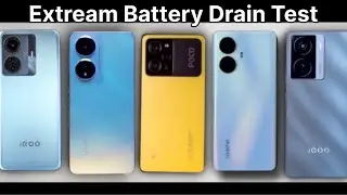 Vivo T2 Vs iQoo Z7 Vs Realme 10 Pro Plus, Poco X5, iQoo Z6 Pro Extream Battery Drain Test