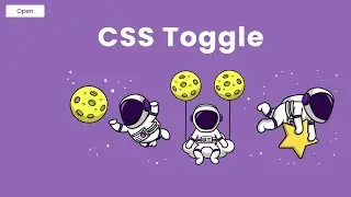 How to make pure css toggle menu button - CSS Toggle