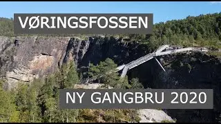 Vøringsfossen waterfall, Hardangervidda, Norway - stairway bridge