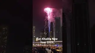 Fireworks @ Burj Khalifa New Year 2023