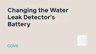 Changing the Water Leak Detector Battery