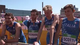 IAAF World U20 Tampere - Men Team ITA 4x400 Metres Relay Heat 2