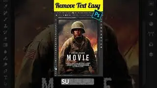 Remove Text Easy in Adobe Photoshop| #shortsfeed #shortsviral #Photoshop