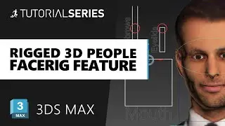 3D Rigged People Facial Rig Update for 3ds Max | Renderpeople Feature