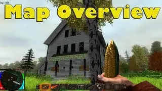 7 Days To Die Alpha - Map Overview - Best Locations (Zombie Survival Game)