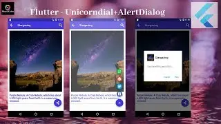 Flutter Tutorial - Flutter Unicorndial +AlertDialog