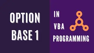 OPTION BASE 1 to avoid 0 in Array. VBA