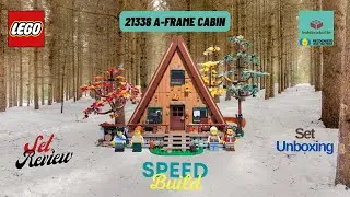 LEGO IDEAS 21338 A-Frame Cabin reveal, speed build and review.