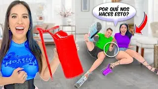 24 HORAS EN ZAPATILLAS EXTREMADAMENTE ALTAS *Nasya se puso tacones* | Karla Bustillod