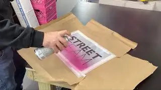 Painting STS Workshop Table Black