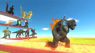 Kaiju Walking on Molten Lava - Animal Revolt Battle Simulator