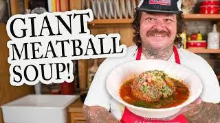 Cozy Giant Meatball Minestrone Soup | Soups, Salads, Sandwiches