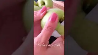 Быстрая🍎🍏ЯБЛОЧНАЯ НАЧИНКА для пирогов пирожков булочек Люда Изи Кук выпечка с яблоками #shorts шортс