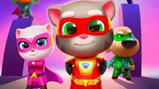 ГОВОРЯЩИЙ ТОМ ПОГОНЯ СУПЕРГЕРОЕВ НОВЫЕ КОСТЮМЫ / TALKING TOM HERO DASH