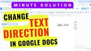 How to Change Text Direction in Google Docs Quickly | Google Docs Help | iCals Digital Solutions