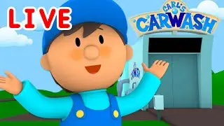 🔴 Carl's Car Wash Episode Livestream | Cartoons For Kids | Super Simple Songs