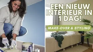 Home make-over in één dag met TREND KLEUREN 2023 in de woonkamer en slaapkamer | Flexa & Binti Home