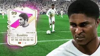 99 FUTTIES ICON EUSEBIO SBC PLAYER REVIEW | EA FC 24 ULTIMATE TEAM