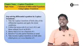 Solution Of Differential Equations Using Laplace Transform