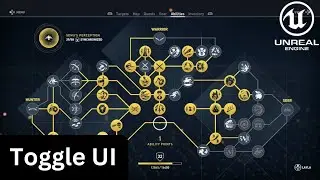 Unreal Engine 5 - Skill Tree System Part 1 - Toggle UI