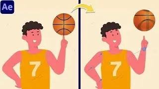 Spin Basketball Animation with DUIK ANGELA | After Effects Tutorial