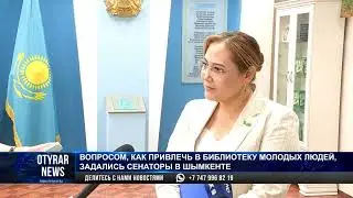 Вопросом, как привлечь в библиотеку молодых людей, задались сенаторы в Шымкенте