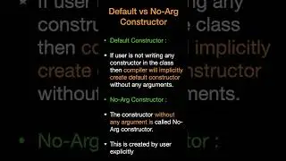 What is Default and No-Arg Constructor in Java ? Difference between Default & No-Arg Constructor