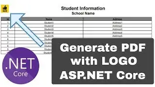 Generate PDF Report with Image in ASP.NET Core Project