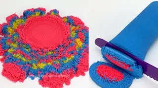 Very Satisfying Kinetic Sand Cutting, Smoosh, Crunchy Sound #5