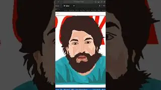 Kgf Rocky Drawing Using Python Turtle Graphics | Rocking Yash | Python Turtle #shorts