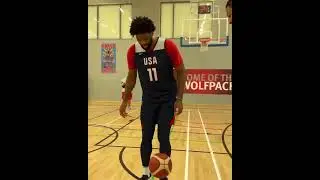 Joel Embiid Shows His Football Skills to AD