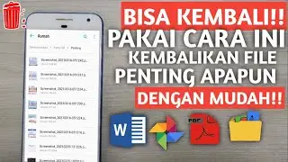 CARA MENGEMBALIKAN FILE YANG TERHAPUS PERMANEN | DI ANDROID