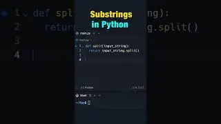 Substrings in Python  #python #softlinks #programming #softwaredevelopment