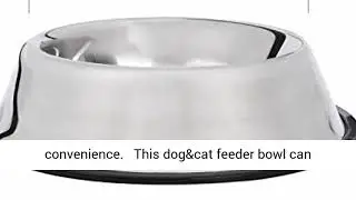 Whippy Stainless Steel Dog Bowl for Small,Medium and Large Pets Set of 2