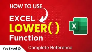 Excel LOWER Function - Excel LOWER Formula