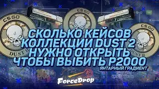 СКОЛЬКО КЕЙСОВ КОЛЛЕКЦИИ DUST2 НУЖНО ОТКРЫТЬ, ЧТОБЫ ВЫБИТЬ P2000 | ЯНТАРНЫЙ ГРАДИЕНТ