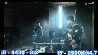 i5 - 4430 - 3,2 GHz vs i5-2500K@4,7 GHz (Battlefield 4)