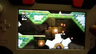 Wii U New Super Mario Bros U First Mini Boss Castle On Gamepad!!!