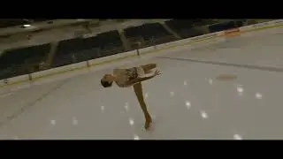 Professional Figure Skater Performs Spectacular Dance Moves in Rink - 1350006