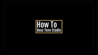 HOW TO - BOSS TONE STUDIO | Import Patches | Unzip Files |  Its requested all the time!!!