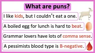 What are puns? 🤔 | Puns in English | Learn with examples