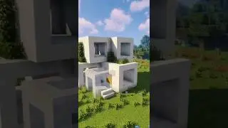 Easy modern house in Minecraft #minecraft #minecraftbuilding #minecrafttutorial #майнкрафт